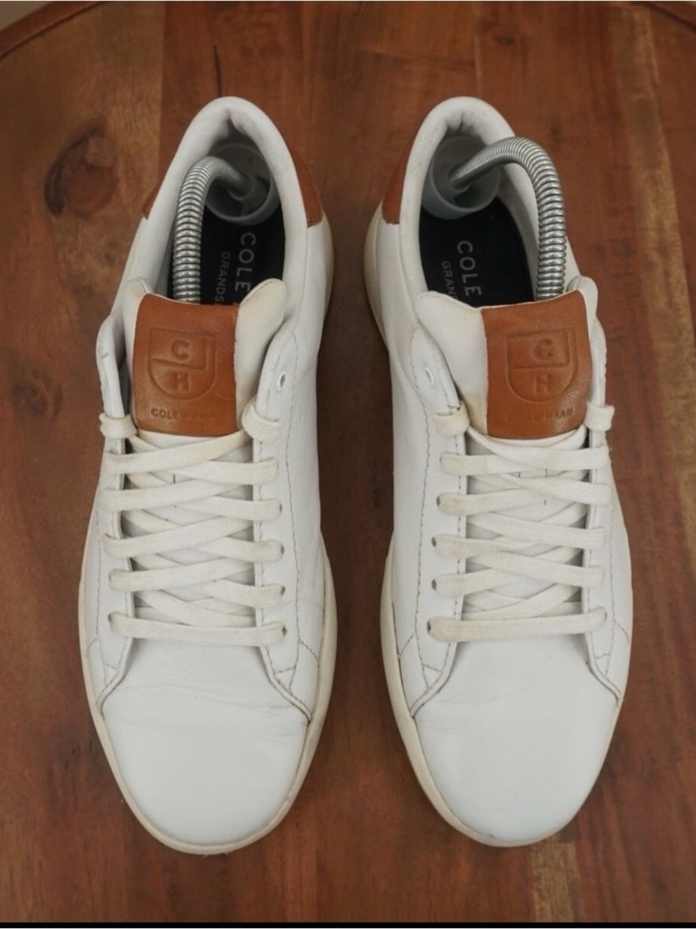 Cole Haan Men’s GrandPrø White/Brown Sneakers - Picture 4 of 6